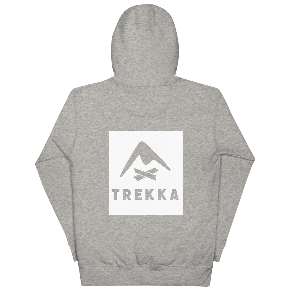 Trekka wombatline hoodie grey back