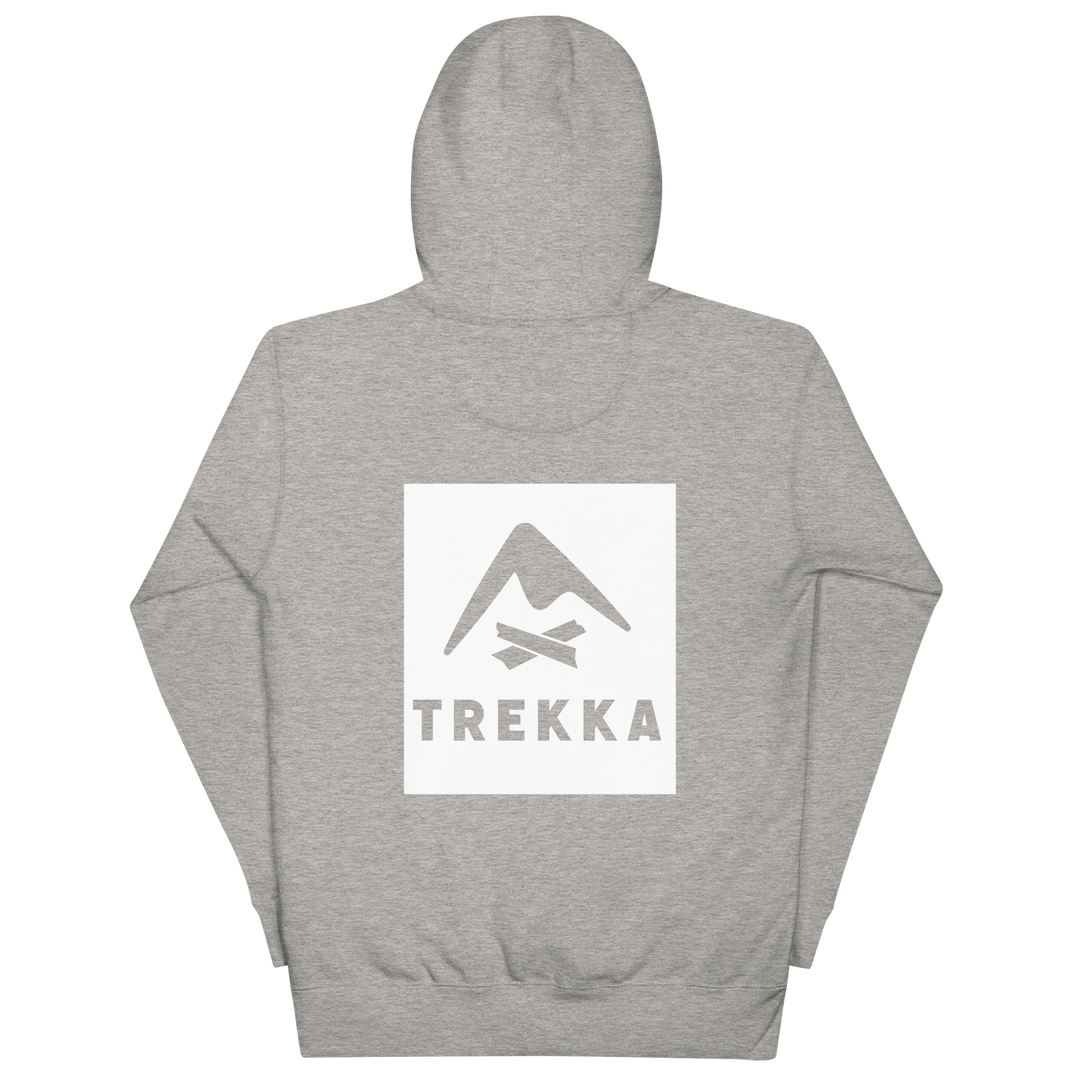 Trekka wombatline hoodie grey back