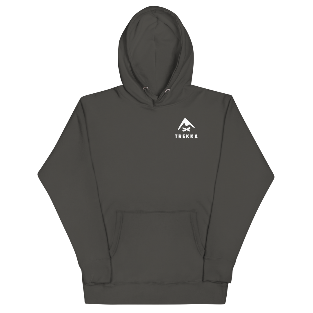 Trekka wombatline hoodie vintage black front
