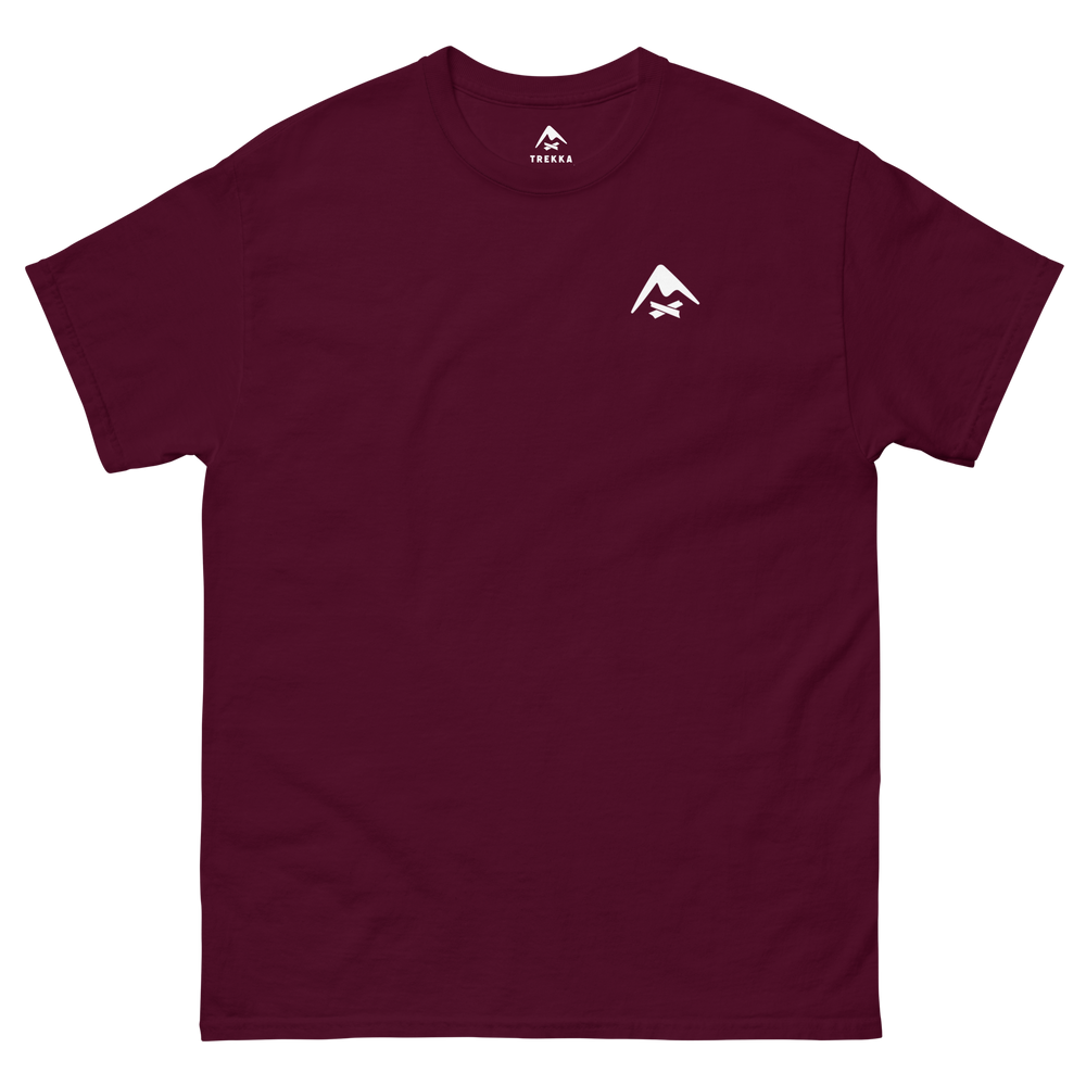 trekka flinders tee maroon