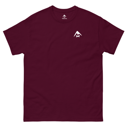 trekka flinders tee maroon