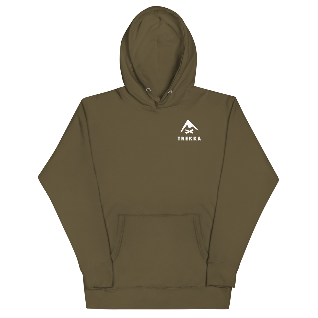 trekka skyline hoodie military green