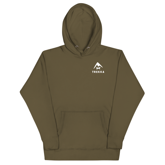 trekka skyline hoodie military green