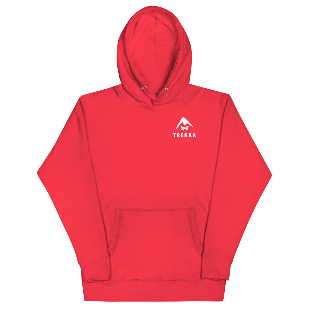 trekka skyline hoodie red
