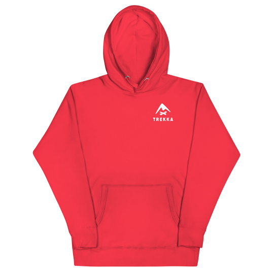 trekka skyline hoodie red
